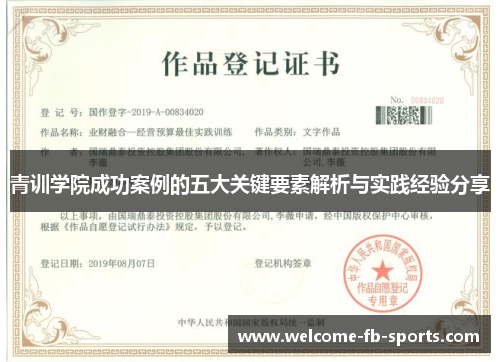 青训学院成功案例的五大关键要素解析与实践经验分享